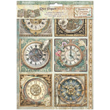 Stamperia Rice Paper A4 6/Pkg, Gardens of Time (DFSA4XTM)