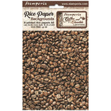 Stamperia Assorted Rice Paper Backgrounds A6 8/Sheets, Coffee And Chocolate