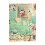 Stamperia, Assorted Rice Paper Backgrounds A6 8/Sheets, Garden (DFSAK6021)
