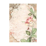 Stamperia, Assorted Mini Rice Paper Backgrounds A6 8/Sheets, House of Roses (DFSAK6039)