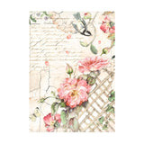 Stamperia, Assorted Mini Rice Paper Backgrounds A6 8/Sheets, House of Roses (DFSAK6039)
