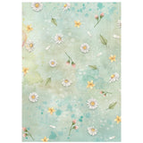 Stamperia, Assorted Rice Paper Backgrounds A6 8/Sheets, Daisy Art (DFSAK6050)