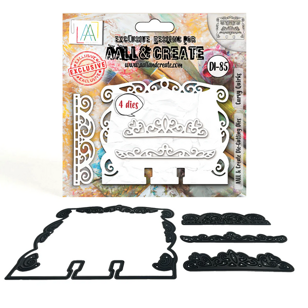 AALL And Create, Die-cutting Die Set, #DI-85, Curvy Quirks