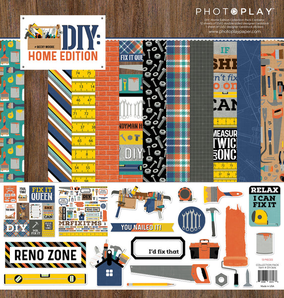 PhotoPlay Collection Pack 12"X12", DIY Home Edition
