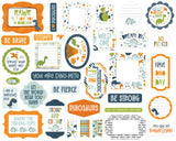 Echo Park Cardstock Ephemera 34/Pkg, Icons, Dino-Mite