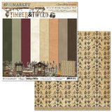 49 and Market Solids Collection Pack 12"X12", Timber & Tweed (DTT-34608)