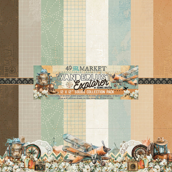 49 & Market, Collection Pack 12"X12", Wanderlust Explorer Solid (DWE-30273)