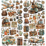 49 And Market Laser Cut Outs, Elements, Wanderlust Explorer (DWE-30426)