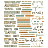 49 And Market, Chipboard Set Words, Wanderlust Explorer (DWE-30440)