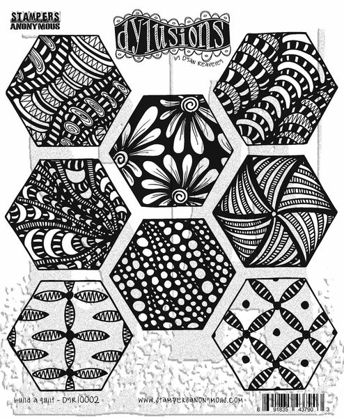 Dyan Reaveley's Dylusions Cling Stamp Collections 8.5"X7", Build a Quilt