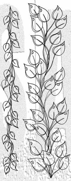 Dyan Reaveley's Dylusions Cling Stamp Collections, The Longer The Leaf