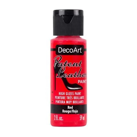 DecoArt, Patent Leather, High Gloss Paint, Red
