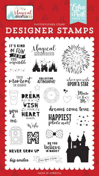 Echo Park Paper, Magical Adventure 2 Collection, Clear Stamps, Dreams Come True