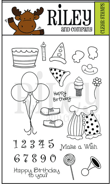 Riley & Company, Clear Stamps, Dress Up Riley, Birthday Accessories