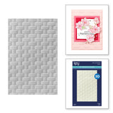 Spellbinders 3D Embossing Folder By Simon Hurley, Woven, Spring Sampler (E3D-080)