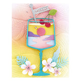 Spellbinders, 3D Embossing Folder, Happy Hour, Lush Leaves (E3D-083)