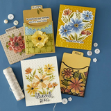 Spellbinders 3D Embossing Folder by Wendy Vecchi, Tabbed Classics, Polka Dot & Posy Duo (E3D-143)