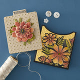 Spellbinders 3D Embossing Folder by Wendy Vecchi, Tabbed Classics, Polka Dot & Posy Duo (E3D-143)