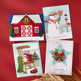 Spellbinders, 3D Embossing Folder By Annie Williams, Country Christmas (E3D-144)