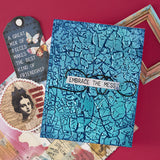 Spellbinders, 3D Embossing Folder, Beautifully Imperfect, Crackle Paint (E3D-156)