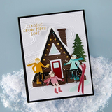 Spellbinders 3D Embossing Folder by Simon Hurley, Ski-Son's Greetings (E3D-160)
