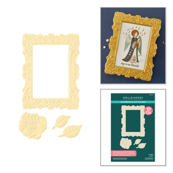 Spellbinders, 3D Emboss & Cut Folder, Greenwich Market Frame (E3D-174)