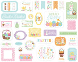 Echo Park Cardstock Ephemera 33/Pkg, Easter Basket (EB483024)