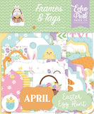 Echo Park Cardstock Ephemera 33/Pkg, Frames & Tags, Easter Basket (EB483025)