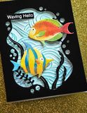 Memory Box, 3D Embossing Folder & Matching Dies, Ocean Fish