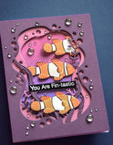 Memory Box, 3D Embossing Folder & Matching Dies, Ocean Fish