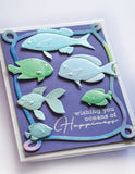 Memory Box, 3D Embossing Folder & Matching Dies, Ocean Fish