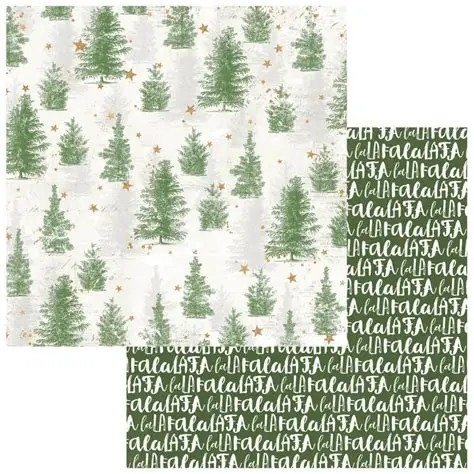 49 And Market, Evergreen Season Double-Sided Cardstock 12"X12", Evergreen Blessing