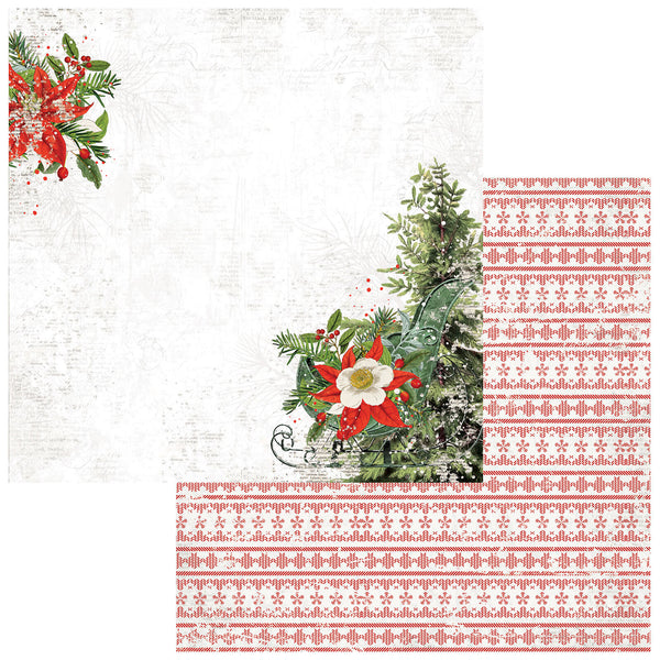 49 And Market, Evergreen Season Double-Sided Cardstock 12"X12", Rejoice In The Season