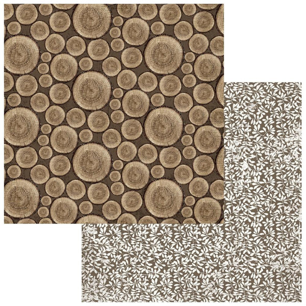 49 And Market, Evergreen Season Double-Sided Cardstock 12"X12", Joyful Tumber
