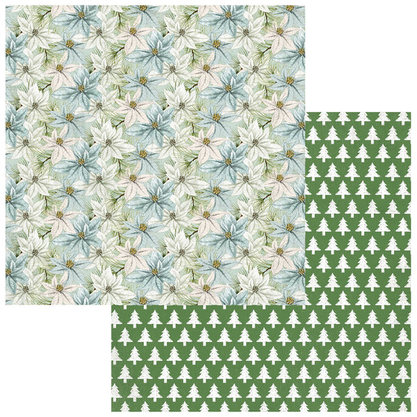 49 And Market, Evergreen Season Double-Sided Cardstock 12"X12", December Florals