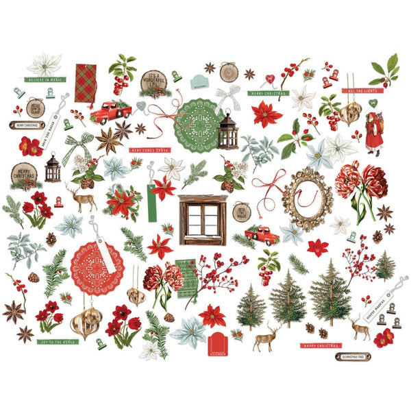 49 And Market Mini Laser Cut Outs, Evergreen Season