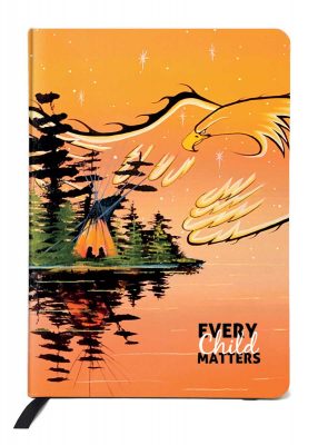 Canadian Art Prints, Indigenous Collection, Line Journal, Every Child Matters, Eagle Protector by Artist William Monague