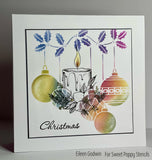 Sweet Poppy Stencil, Jingle Baubles (SP6-158)