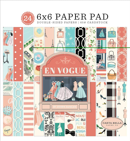 Carta Bella Double-Sided Paper Pad 6"X6", En Vogue - Scrapbooking Fairies