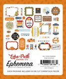 Echo Park Cardstock Ephemera 34/Pkg, Frames & Tags, Fall Fever (FAF285025)