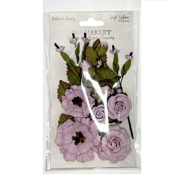 49 And Market, Nature's Bounty Paper Flowers, Soft Lilac (FM-38428)