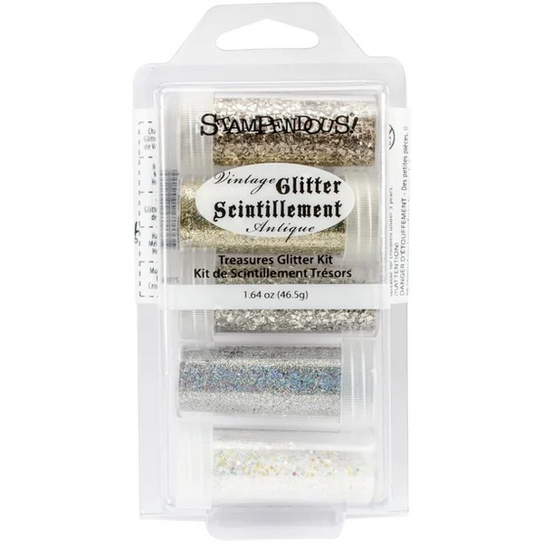 Stampendous, Frantage Treasures Glitter kit, Set 1, 5/pk (FRGK01)