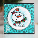 Creative Expressions, Woodware Clear Stamp 5"x5",  Little Snowman (FRS084)
