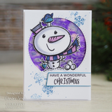 Creative Expressions, Woodware Clear Stamp 5"x5",  Little Snowman (FRS084)
