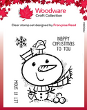 Creative Expressions, Woodware Clear Stamp 5"x5",  Little Snowman (FRS084)