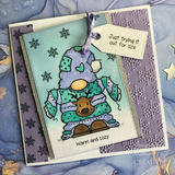 Creative Expressions, Woodware Clear Stamp 4"x6",  Cozy Gnome Jumper