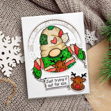 Creative Expressions, Woodware Clear Stamp 4"x6",  Cozy Gnome Jumper