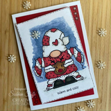 Creative Expressions, Woodware Clear Stamp 4"x6",  Cozy Gnome Jumper