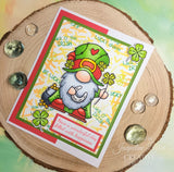 Woodware, Clear 4"x 6" Stamp Set, Lucky Gnome