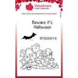 Creative Expressions, Woodware Craft Collections, Clear Stamp 4"X6", Singles Spooky Night